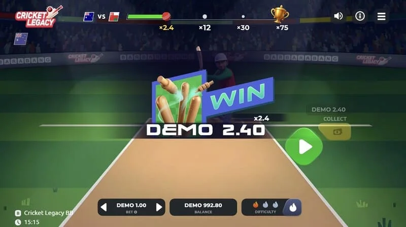 Cricket Legacy BB Gewinn